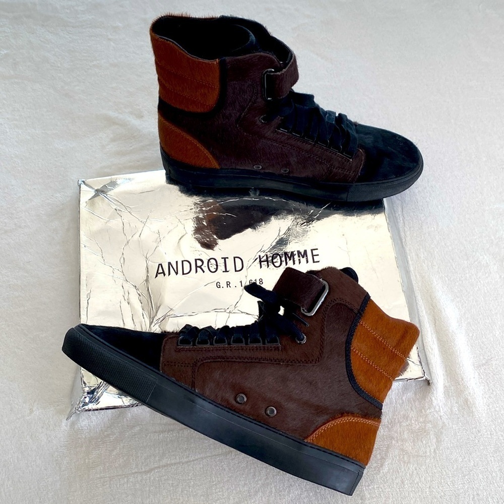 Android Homme Sneakers/Shoes. Made from high-quality pony hair and leather.Sz 10 - Picture 8 of 14